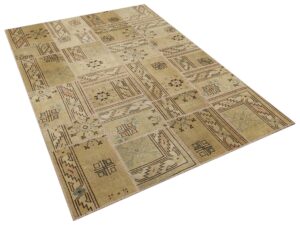 Dokunaklı ve Etkileyici Patchwork Halı 230X160 cm 6331