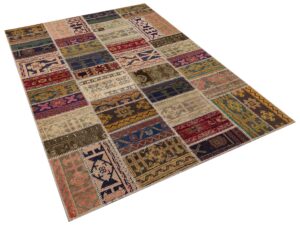 Romantik ve Büyüleyici Patchwork Halı 230X160 cm 6332