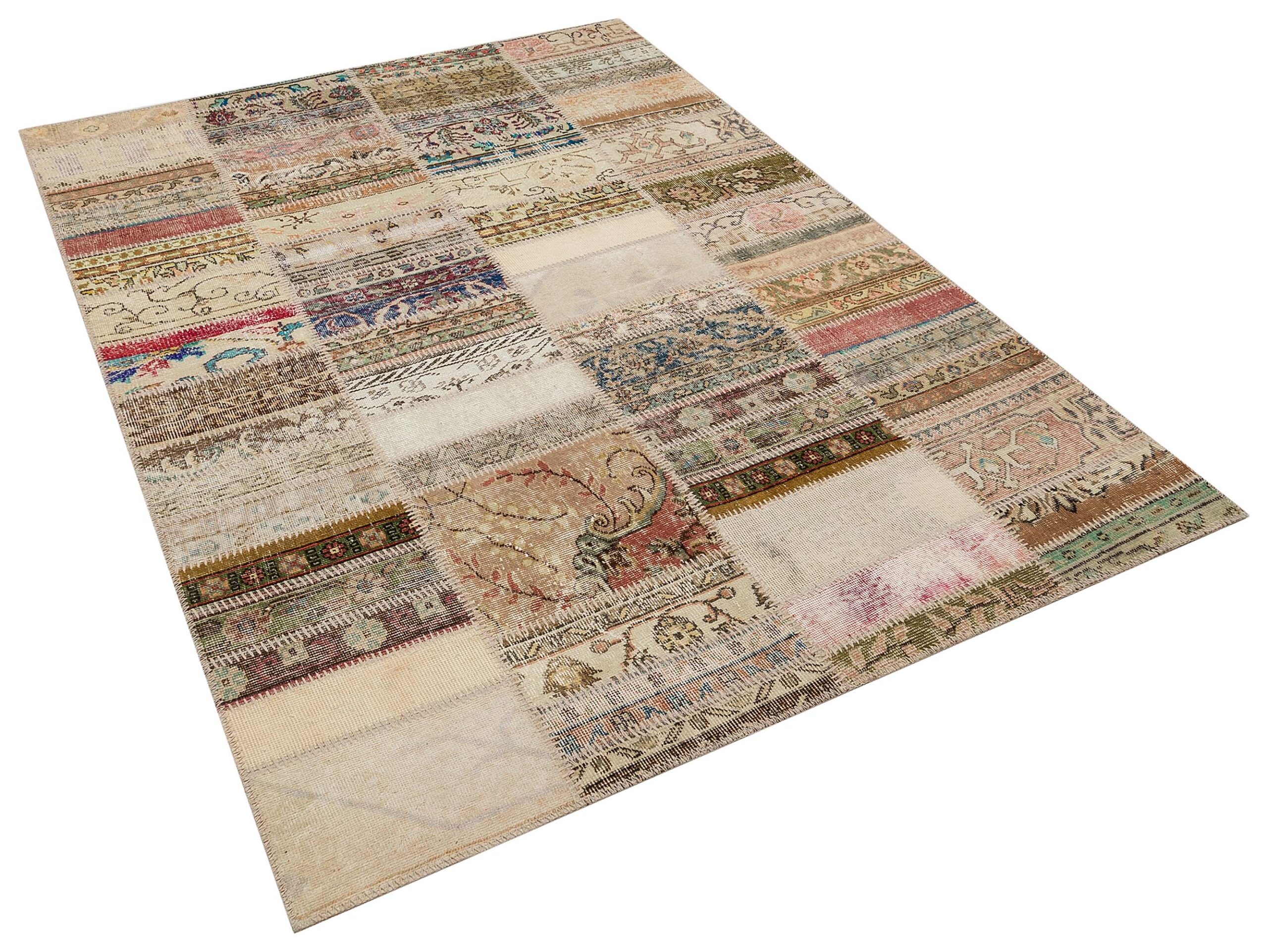 Canlı ve Renkli Patchwork Halı 230X160 cm 6335