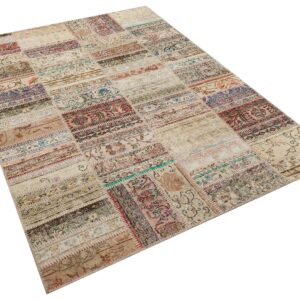 Rengarenk ve Etkileyici Patchwork Halı 230X160 cm 6356
