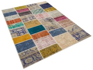 Doğal ve İlham Verici Patchwork Halı 230X160 cm 6374