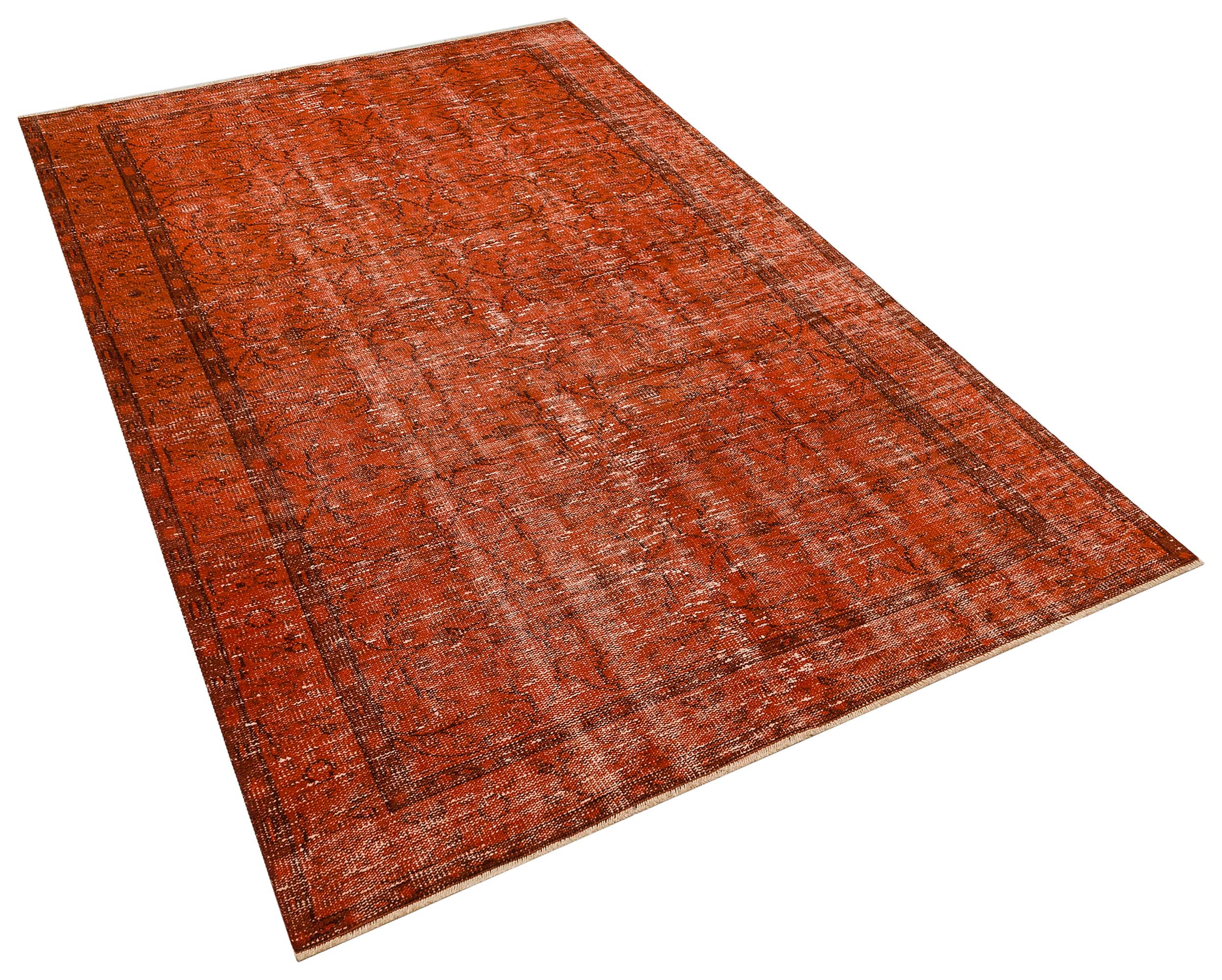 Yün Eskitme Vintage El Dokuma Halı 151 x 252 cm 9909