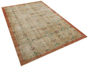 Antika Tarzda Eskitme Halı -  165x270 cm 9911