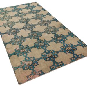 El Yapımı Antik Tarz Vintage Halı -  136x250  cm 9947