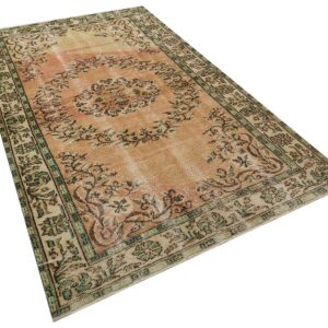 El Dokuma Yün Pamuk Vintage Halı -  156x260 cm 9949