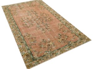 Eşsiz Tasarımlı Yün Vintage Halı -  145x268 cm 9967