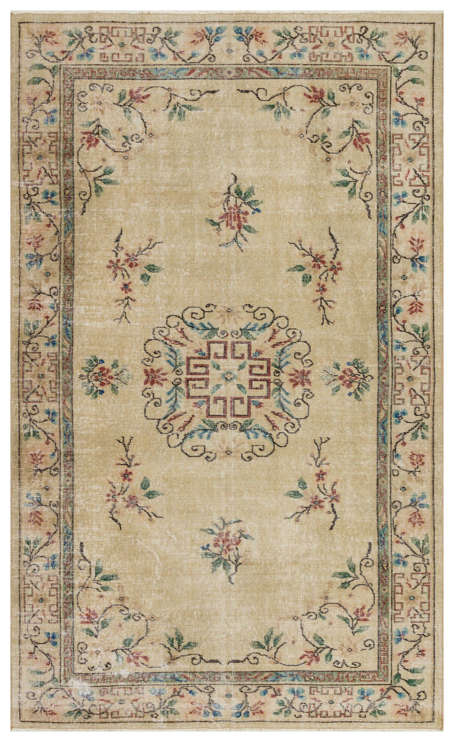 100% El Dokuma Vintage Halı 158 x 263 cm 10095 - Görsel 2