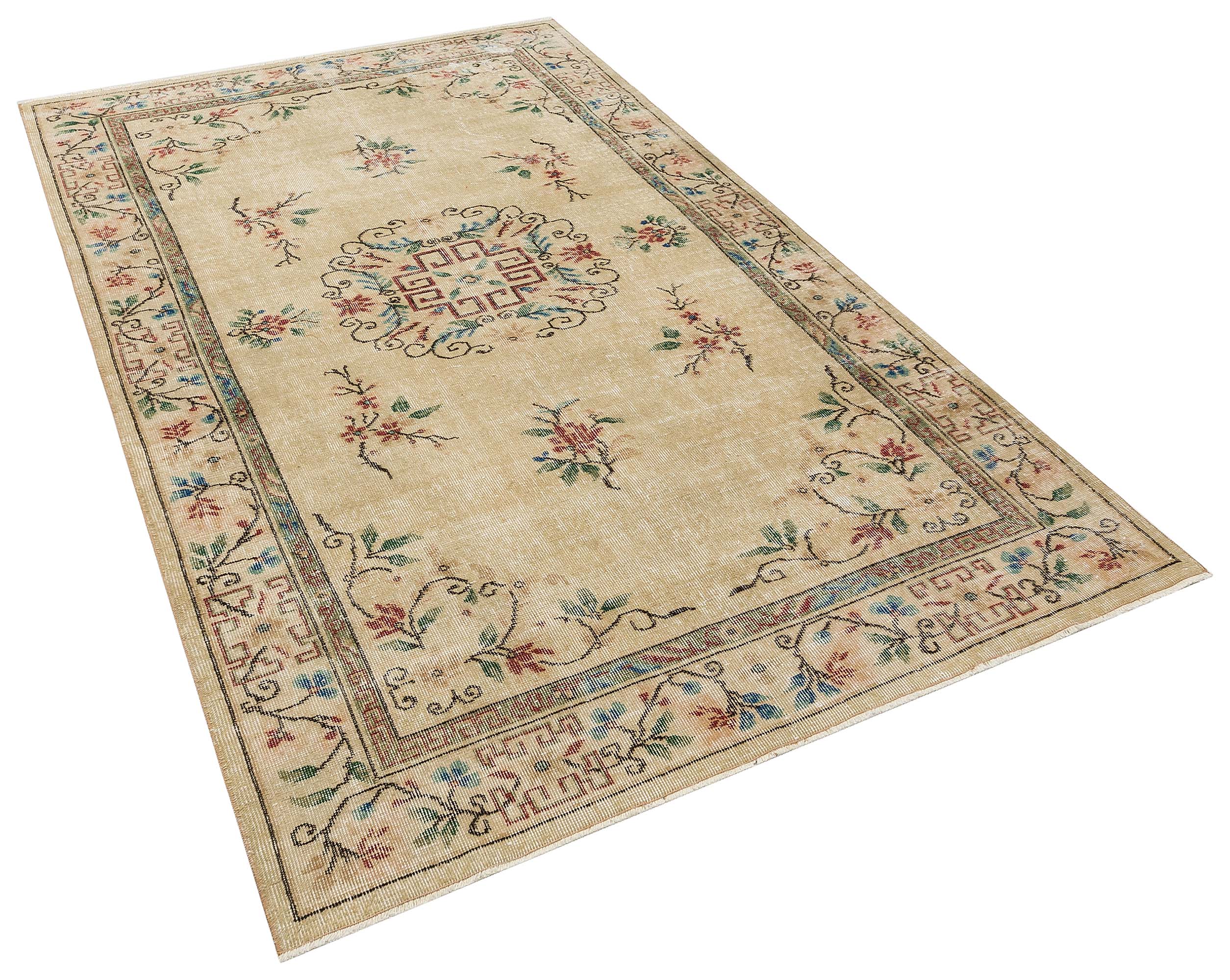 100% El Dokuma Vintage Halı 158 x 263 cm 10095