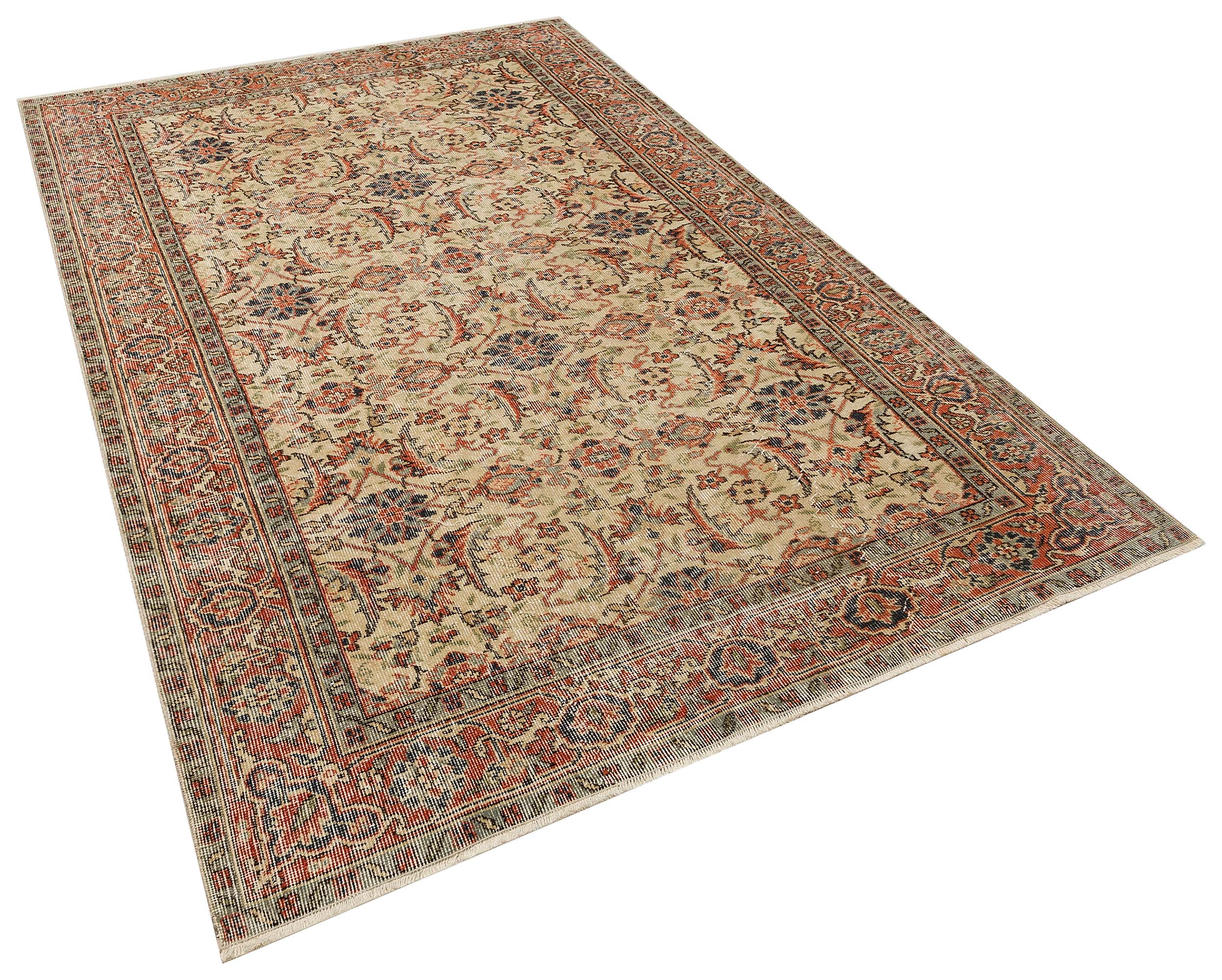 100 % Yün Eskitme Halı 174 x 274 cm 10096