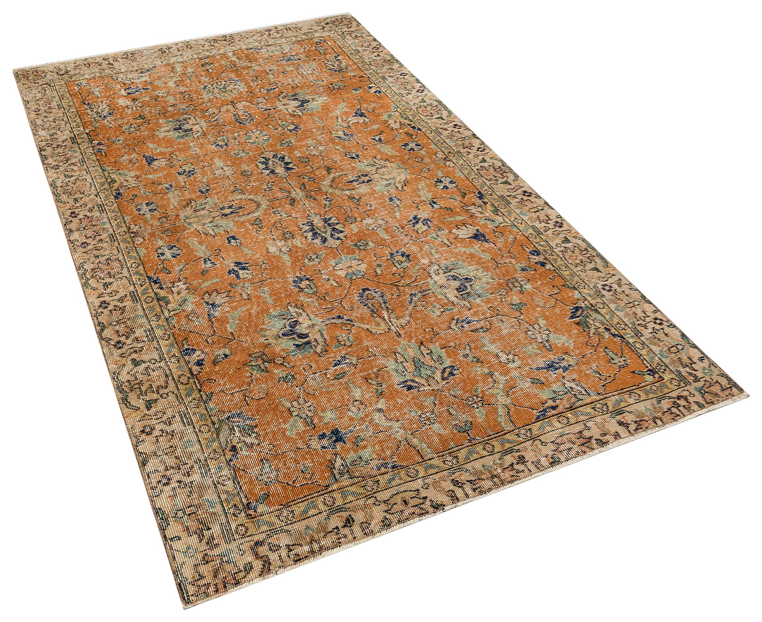 Vintage Eskitme El Dokuma Halı  134 x 235 cm 10118