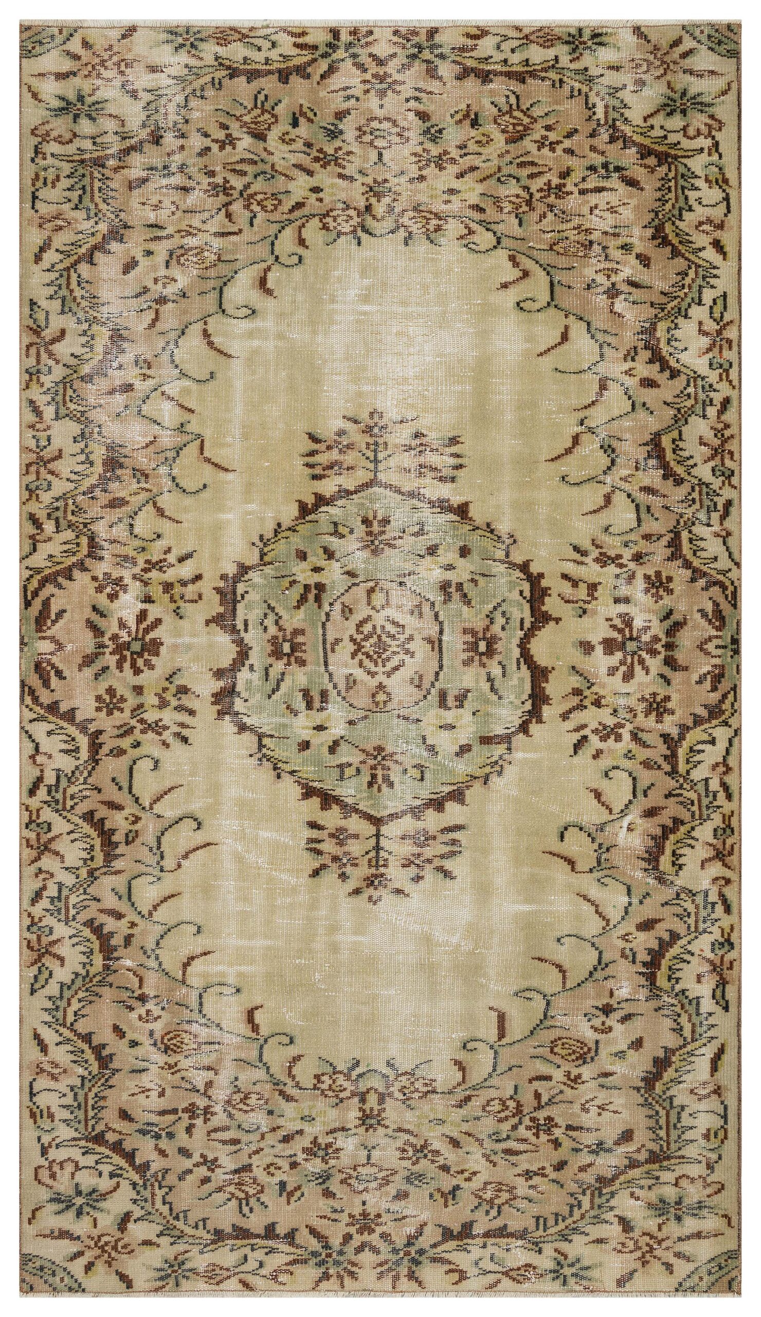 Gerçek El Dokuma Eskitme Halı 141 x 247 cm 10121 - Görsel 2