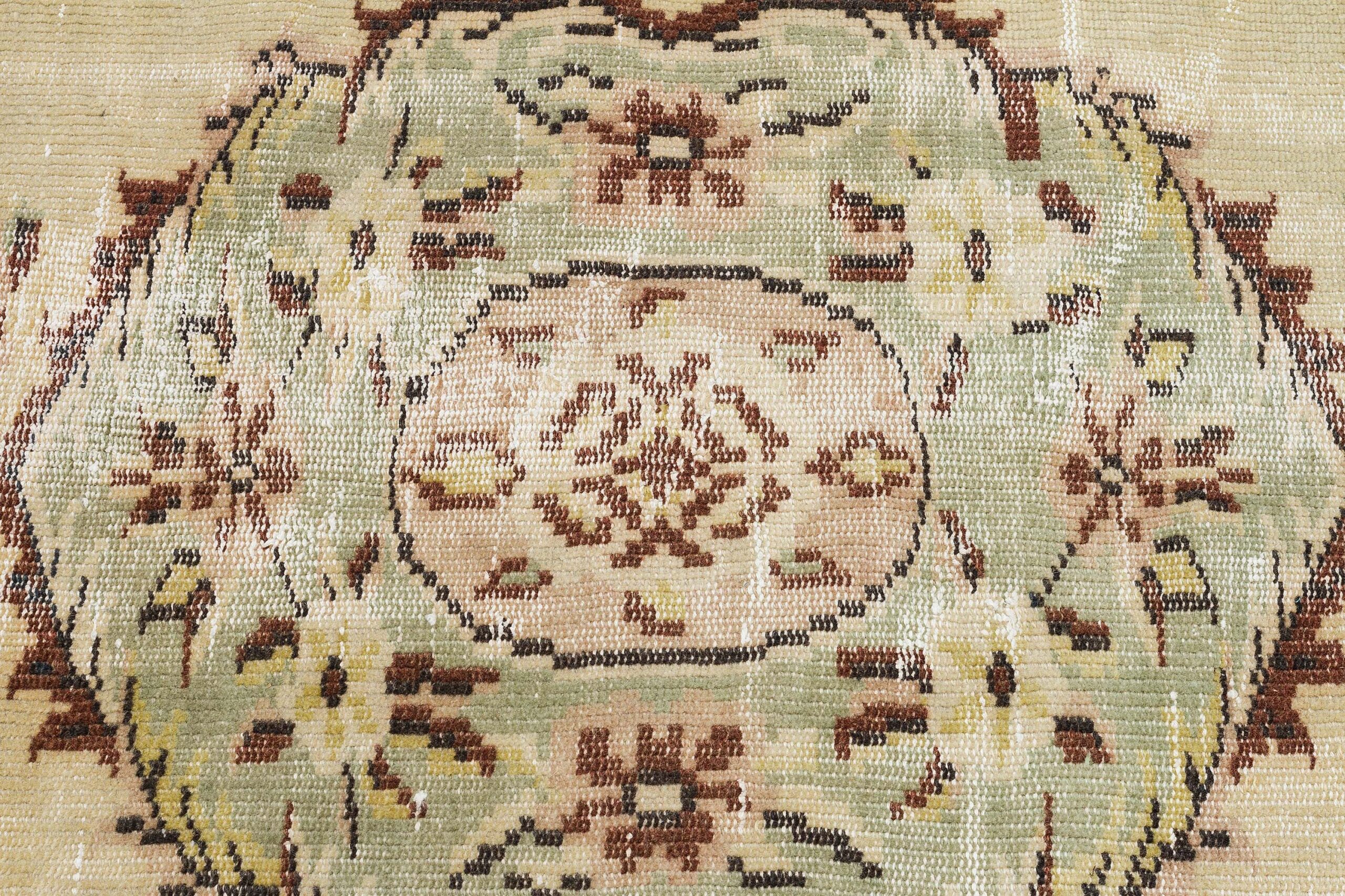 Gerçek El Dokuma Eskitme Halı 141 x 247 cm 10121 - Görsel 5