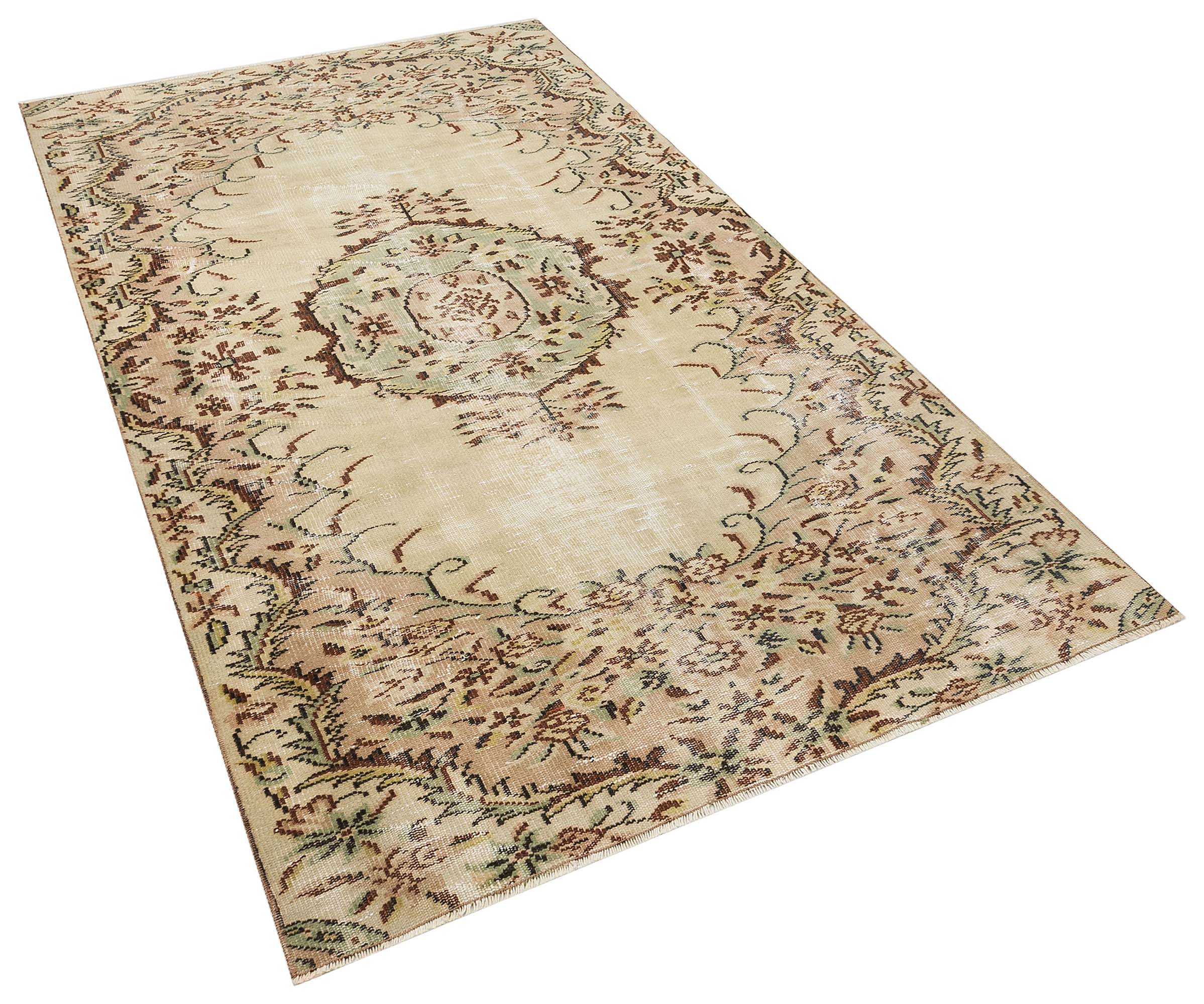 Gerçek El Dokuma Eskitme Halı  141 x 247 cm 10121