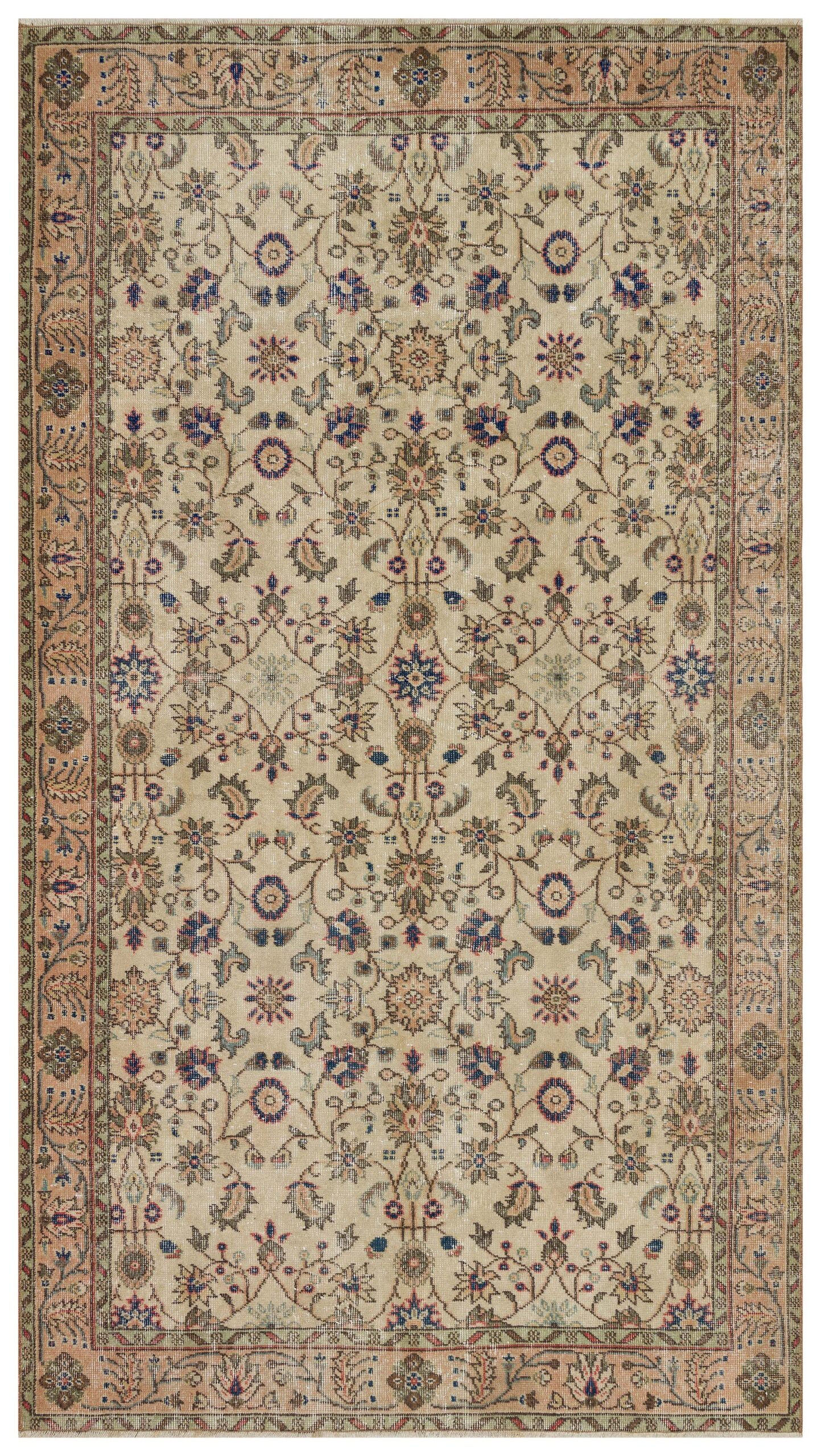 Vintage Eskitme El Dokuma Halı 169 x 290 cm 10127 - Görsel 2