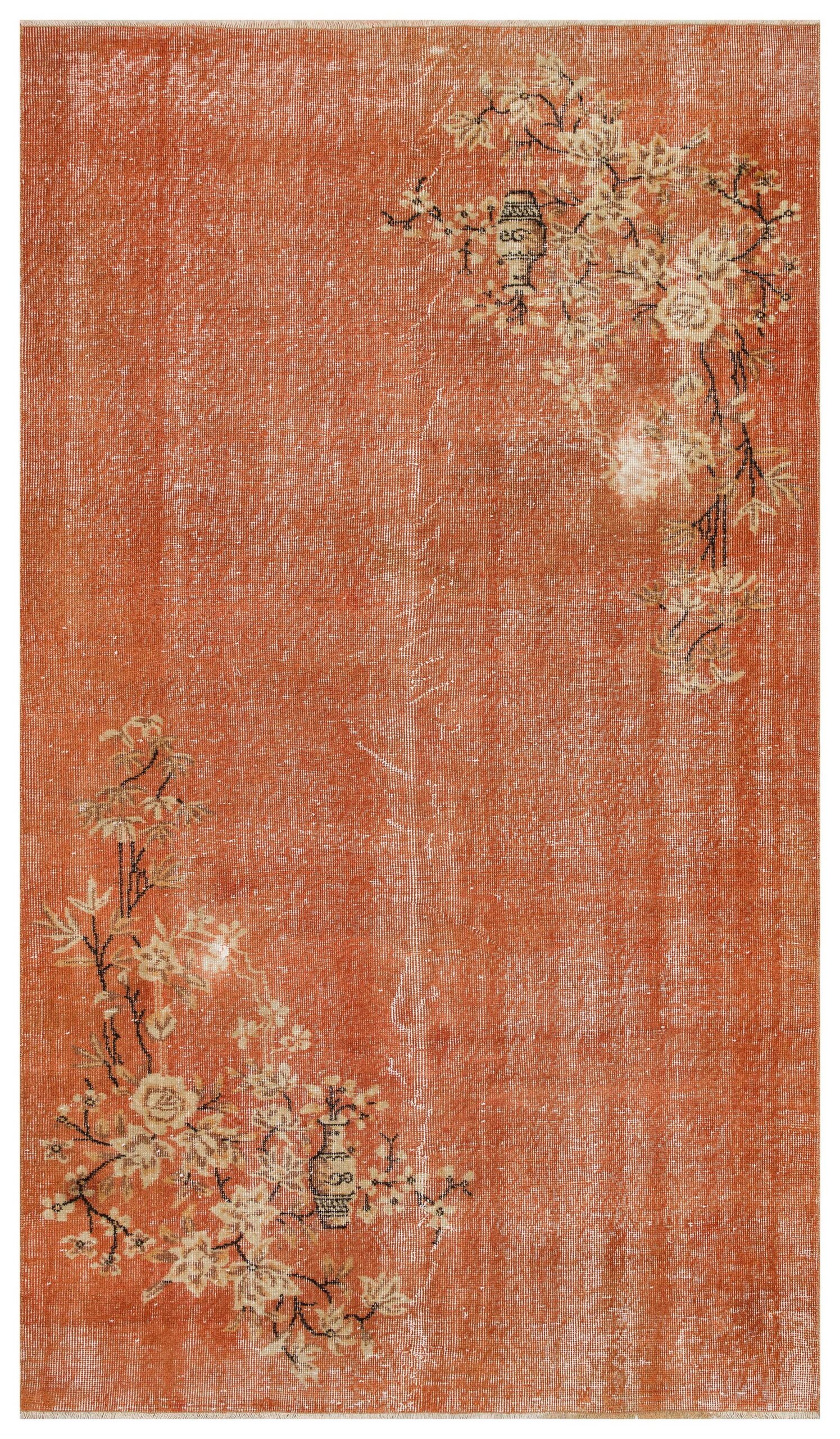 Vintage Yün El Dokuma Halı 152 x 262 cm 10129 - Görsel 2