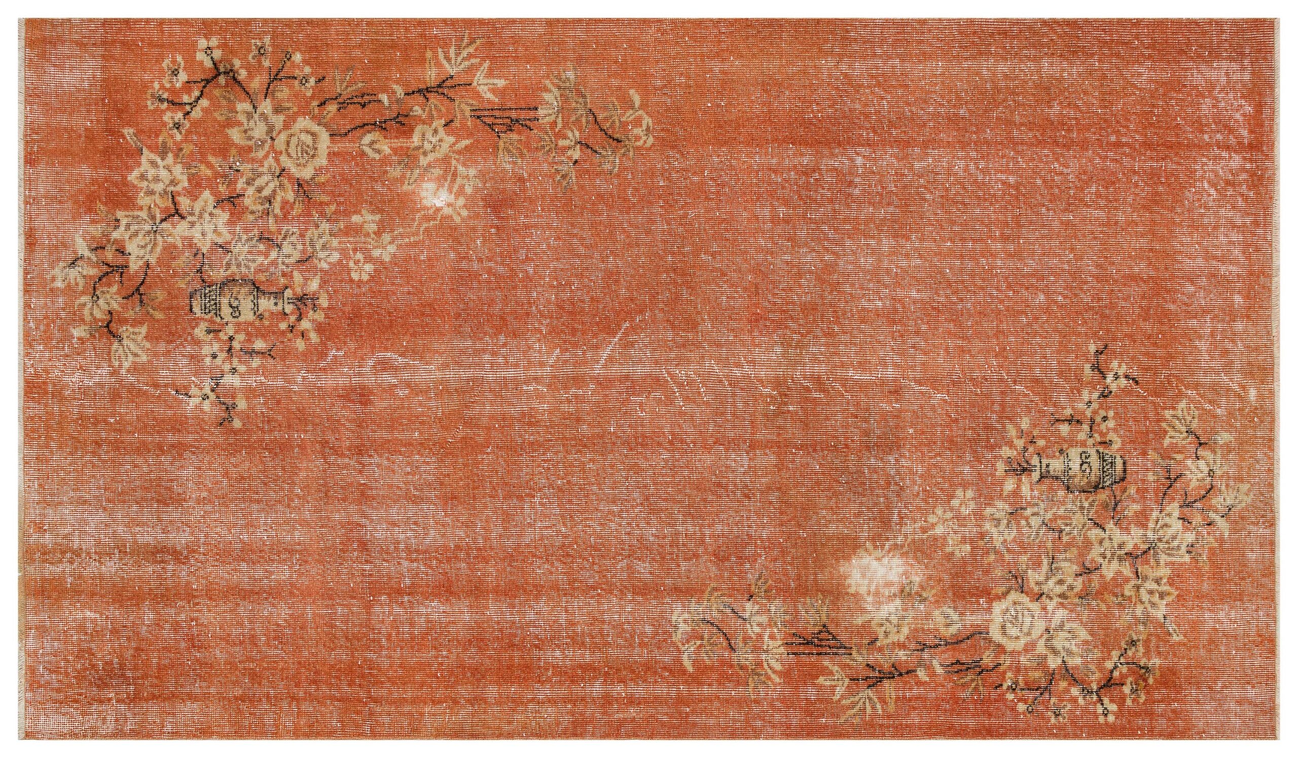 Vintage Yün El Dokuma Halı 152 x 262 cm 10129 - Görsel 3