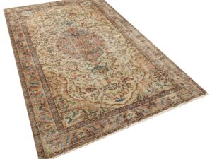 100% El Dokuma Vintage Halı 156 x 256 cm 10131
