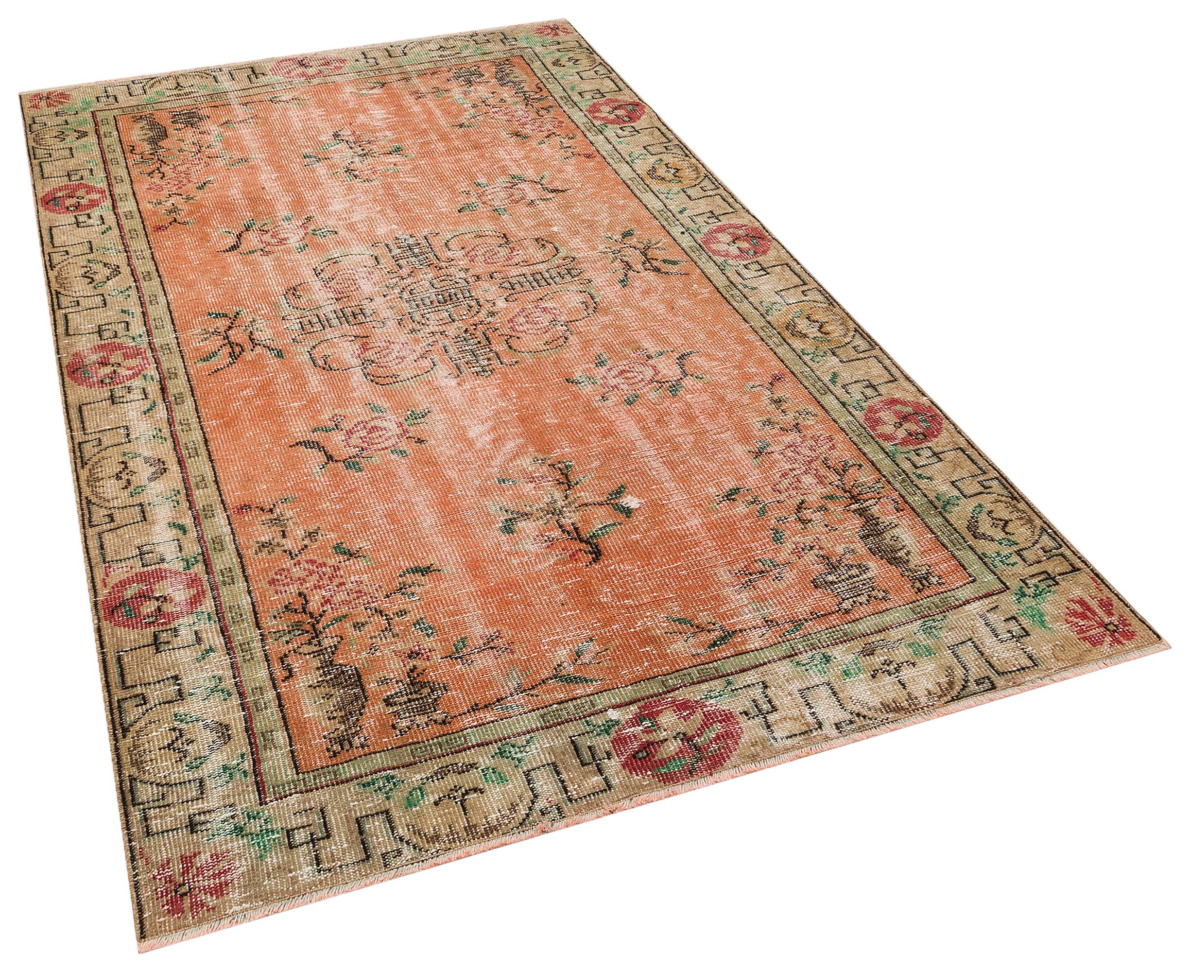 100 % Yün Eskitme Halı 148 x 240 cm 10132