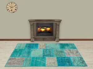 Yünlü El Yapımı Antika Halı 120 x 180 cm 5265