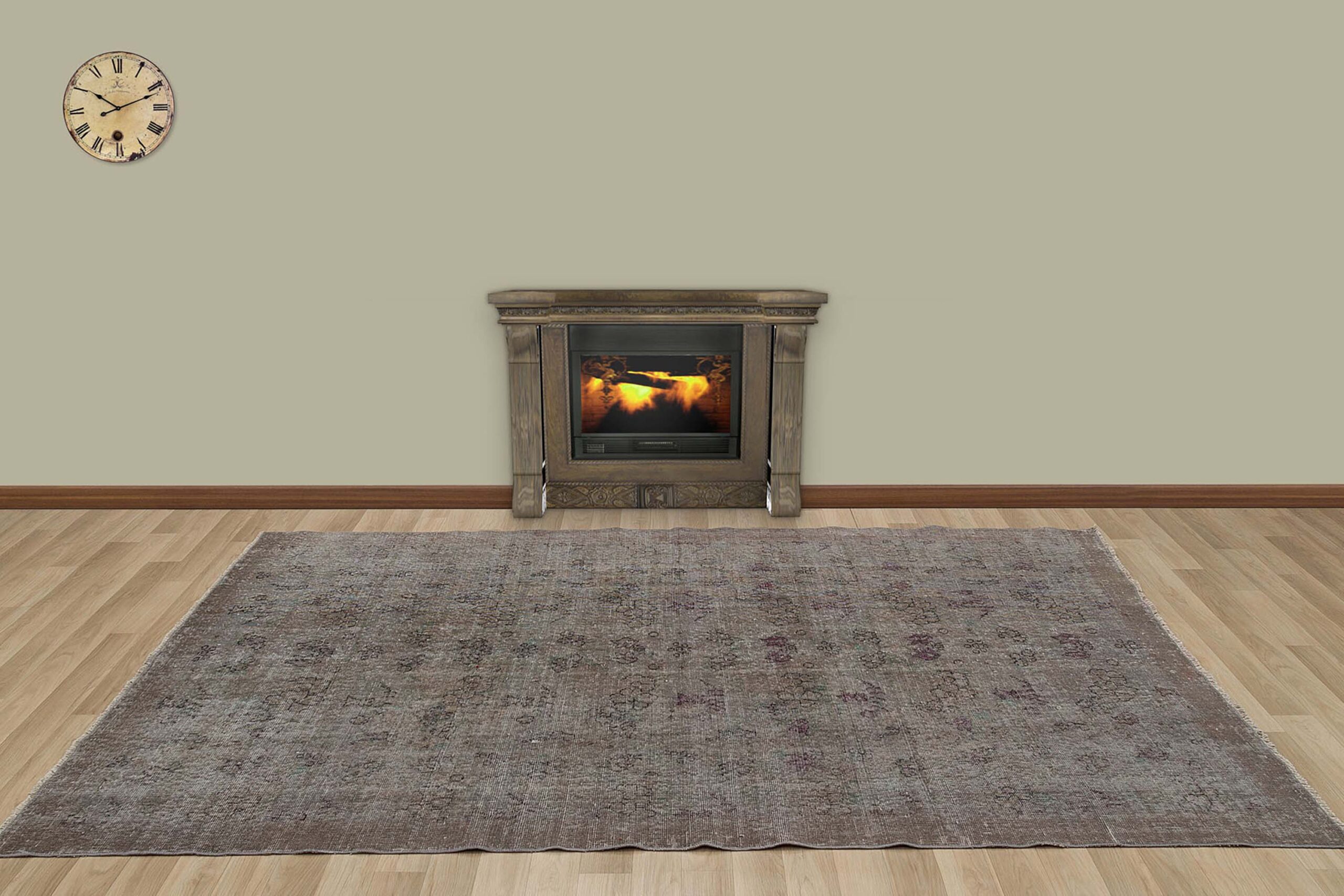 Vintage Tarzı Eskitme Halı 170 x 276 cm 7284