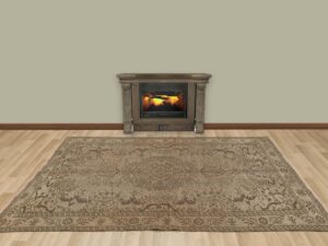 El Yapımı Antika Yün Halı 157 x 266 cm 7463