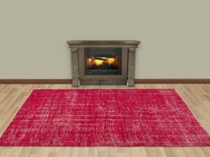 Yünlü El Yapımı Antika Halı 167 x 242 cm 7496