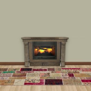Eskitme Patchwork Halı 80 x 250 cm 5591