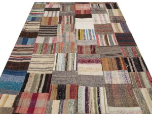 Eskitme Patchwork Halı 170 x 222 cm 6119