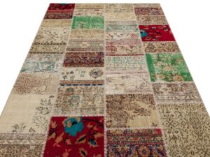 El Yapımı Antika Yün Halı 160 x 230 cm 6216