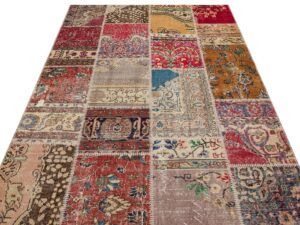Patchwork Tarzı Eskitme Halı 160 x 230 cm 6217