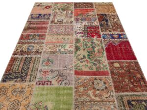 Patchwork Dokulu Eskitme Halı 160 x 230 cm 6244