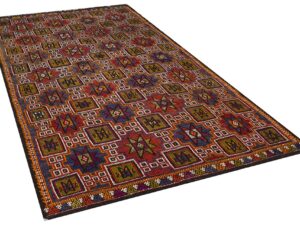 El Dokuma Yünlü Vintage Halı 161 x 290 cm 7780