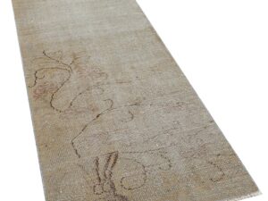 Eskitme El Dokuma Yün Halı 90 x 260 cm 8353