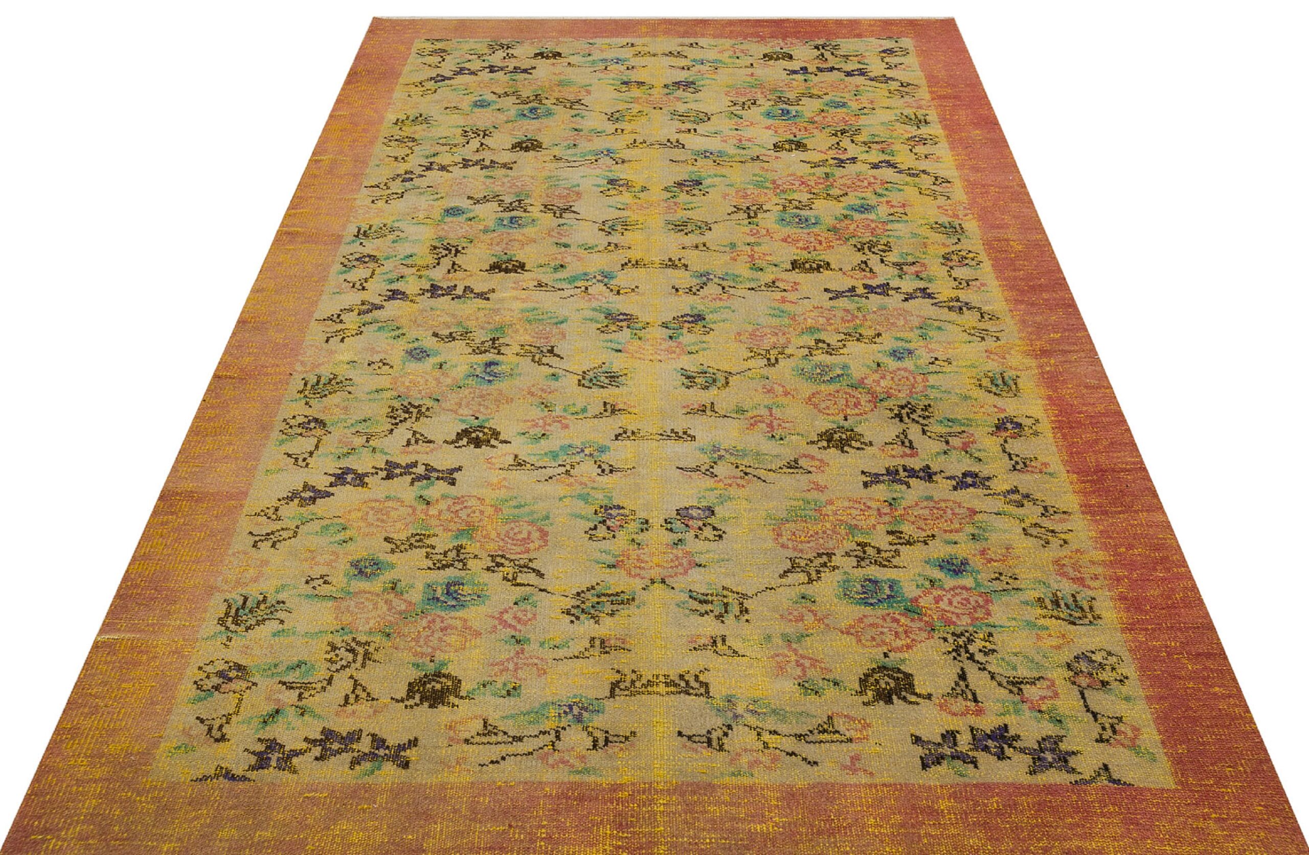 Eskitme El Dokuma Yün Halı 168 x 286 cm 9221