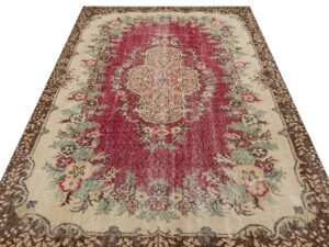 El Yapımı Antika Yün Halı 174 x 279 cm 9224