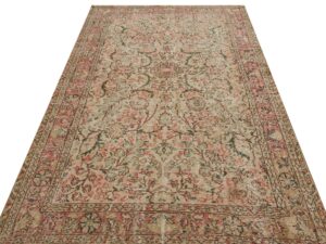 El Dokuma Yünlü Vintage Halı 162 x 277 cm 9226