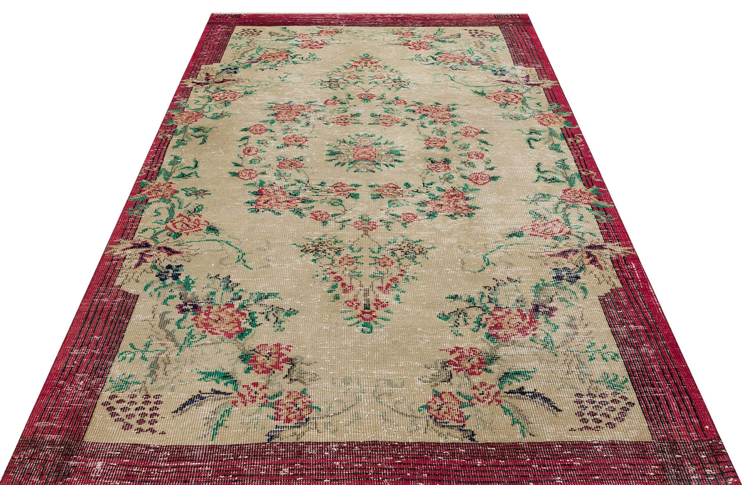 Eskitme El Dokuma Yün Halı 168 x 260 cm 9260