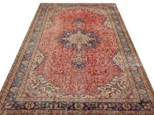 Vintage Dokulu Eskitme Halı 162 x 256 cm 9274