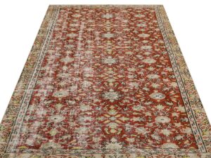 Yünlü El Yapımı Antika Halı 156 x 240 cm 9275