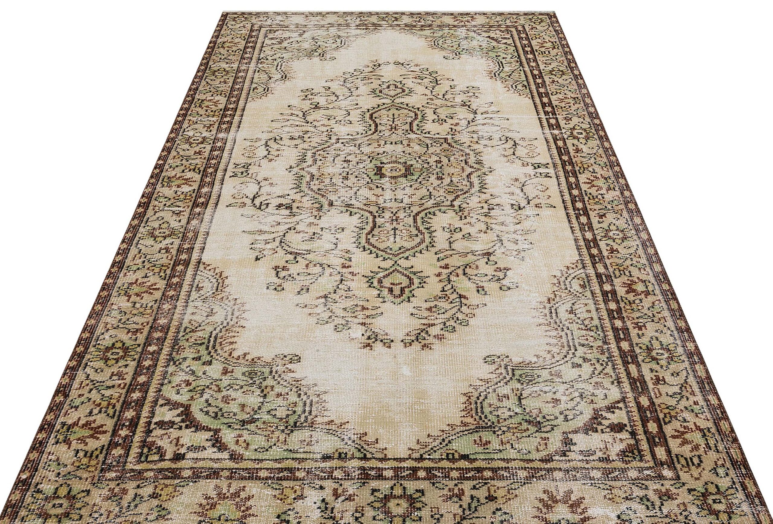 Eskitme El Dokuma Yün Halı 160 x 261 cm 9277