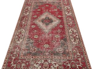 Eskitme El Dokuma Yün Halı 121 x 242 cm 9858