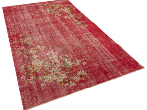 Taşlaşmış Zamanların Hüznü Eskitme Vintage Halı 155 x 270 cm 10169