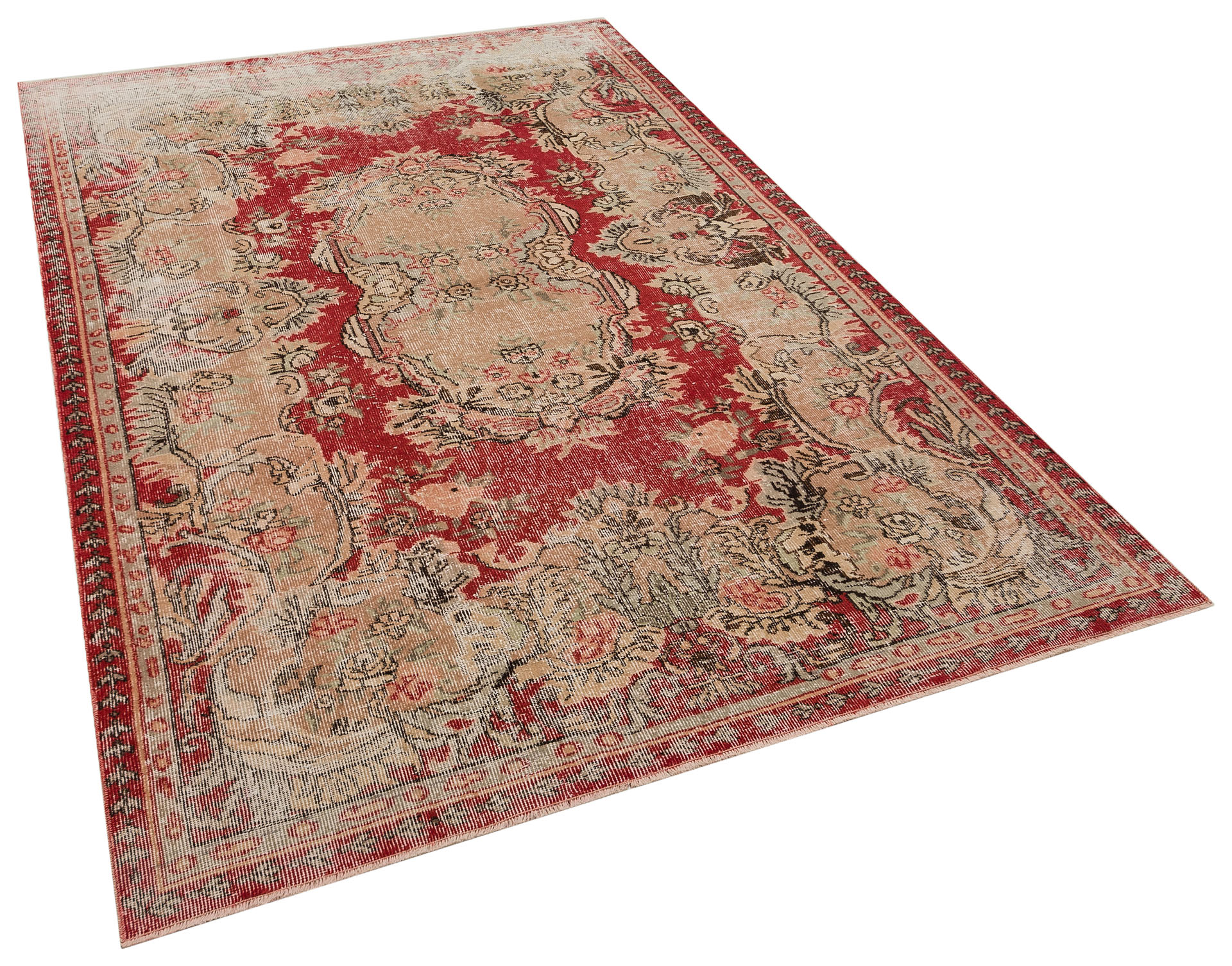 Prensip ve Efsane Eskitme Vintage Halı 171 x 267 cm 10180