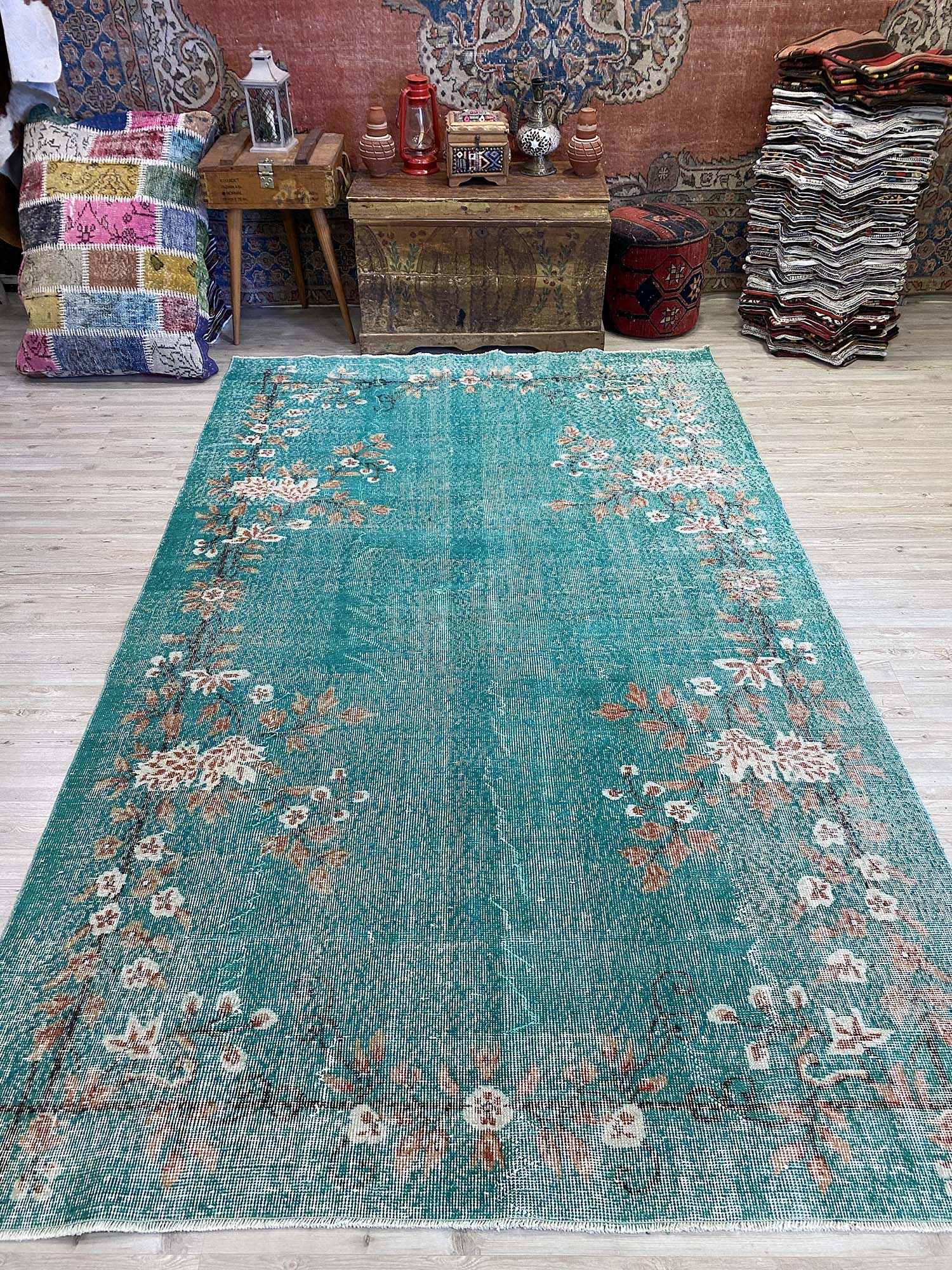 Uçak Eskitme Vintage Halı 176 x 290 cm 10190