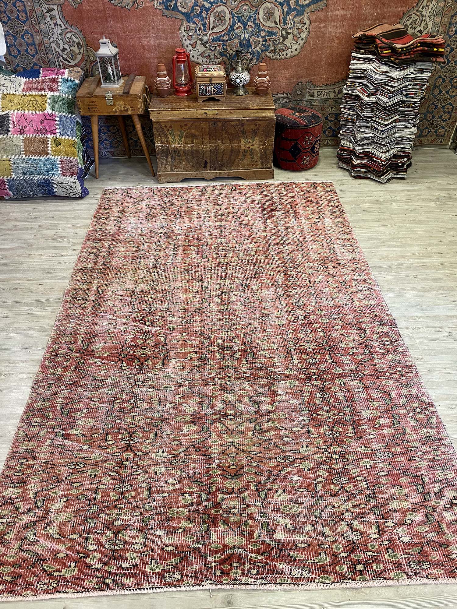 Manisa Eskitme Vintage Halı 181 x 274 cm 10195