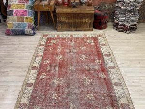 Türk Eskitme Vintage Halı 154 x 254 cm 10197