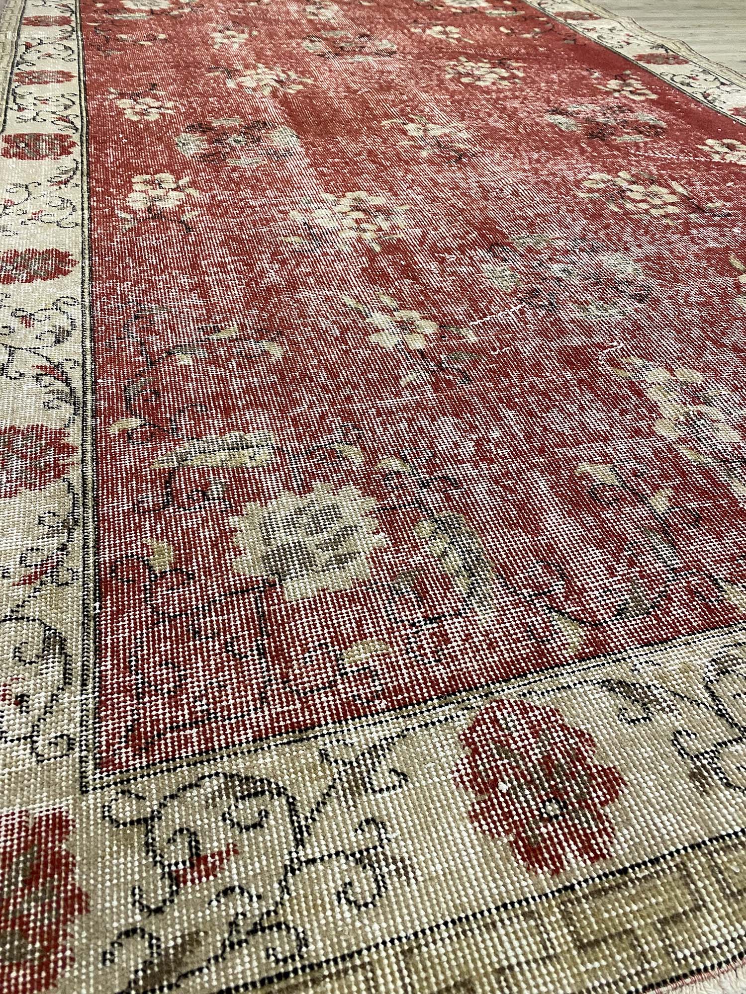 Türk Eskitme Vintage Halı 154 x 254 cm 10197 - Görsel 6