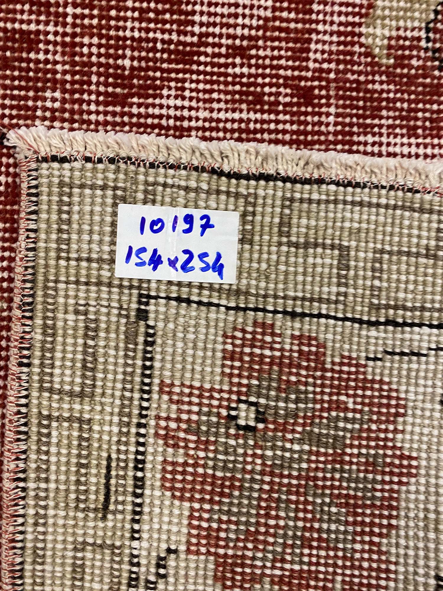 Türk Eskitme Vintage Halı 154 x 254 cm 10197 - Görsel 7