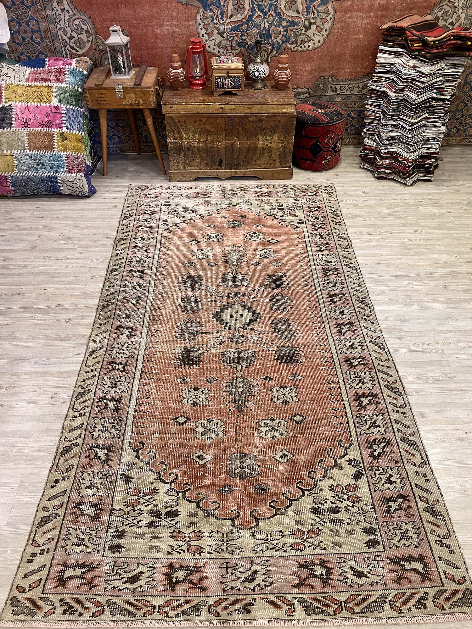 Vintage Eskitme Vintage Halı 154 x 278 cm 10210