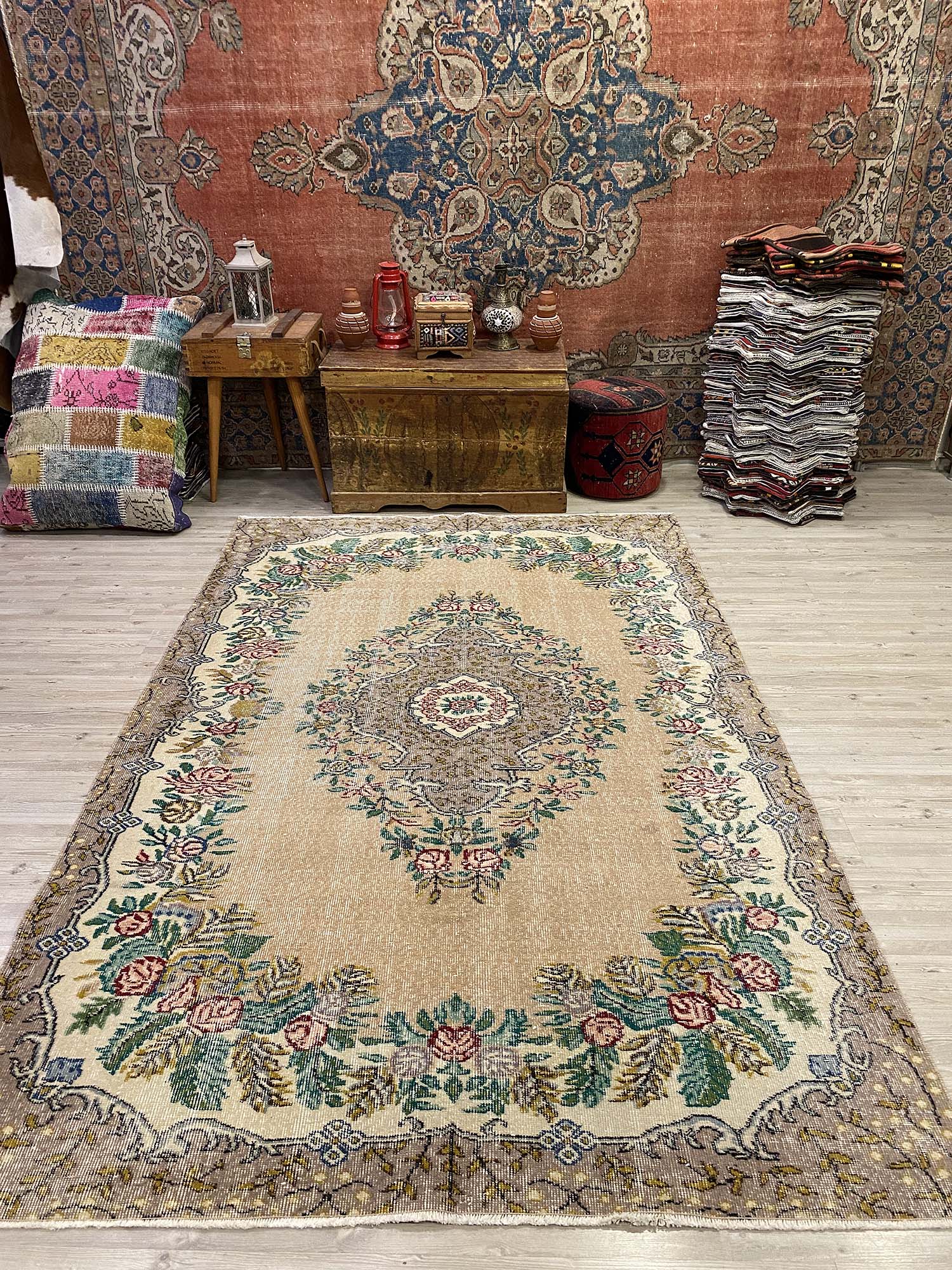 Eskitme Eskitme Vintage Halı 165 x 259 cm 10214